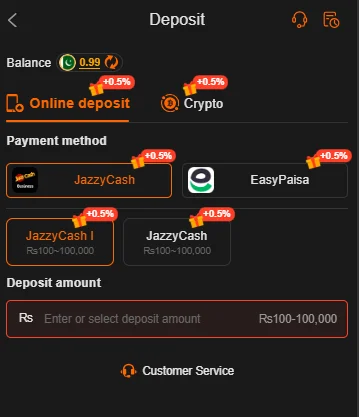 777DX picutre showing the game payment methods